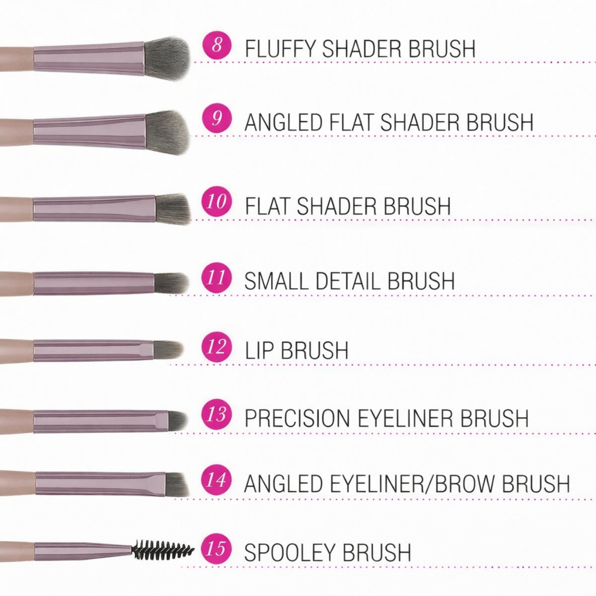 BH Cosmetics Lavish Elegance 15 Piece Brush Set original professional makeup brushes Pakistan