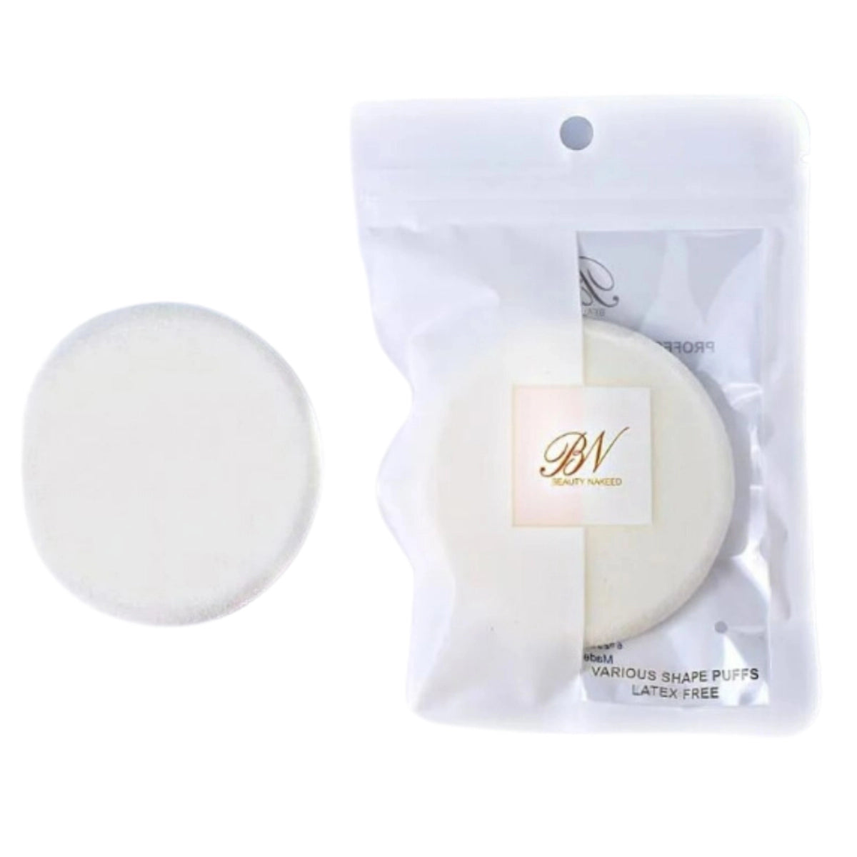 beauty nakeed makeup puff round oval foundation sponge