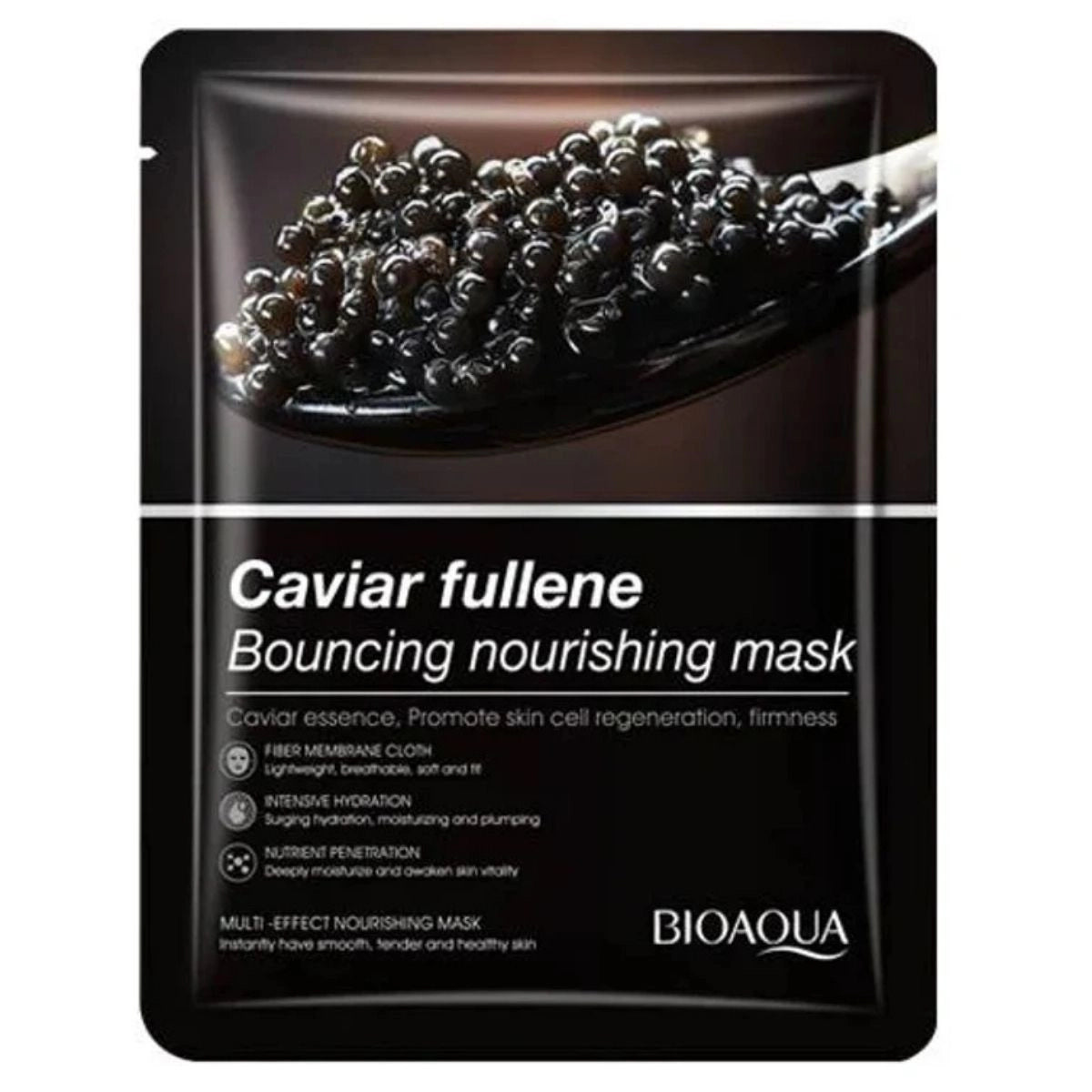 Bio Aqua Caviar Fullene Bouncing Sheet Mask packaging