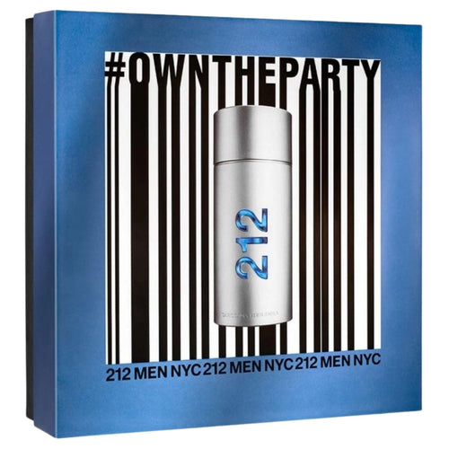 Carolina Herrera 212 Men NYC Gift Set EDT 100ml and After Shave Gel 100ml for Men