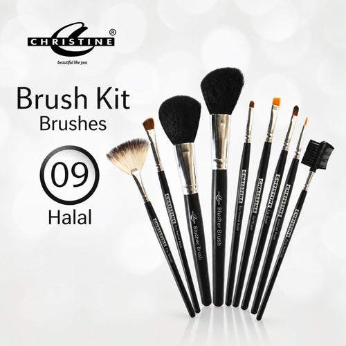 Christine Pro-Tec 9-Piece Professional Makeup Brush Set