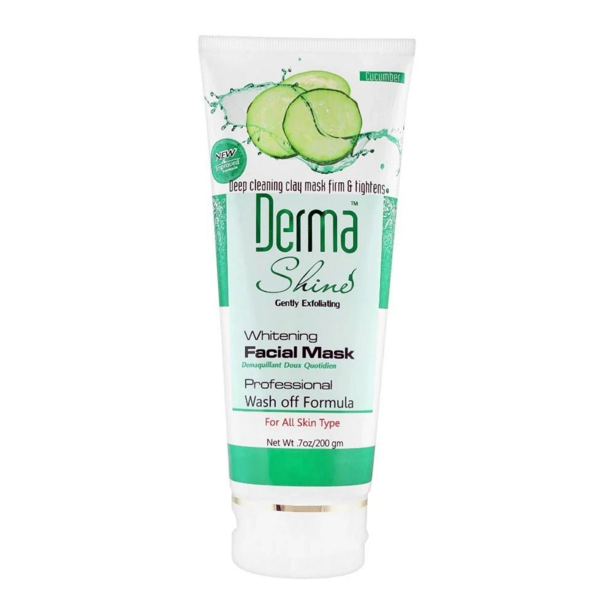 Derma Shine Brightening Cucumber Facial Mask 200g – Cooling & Hydrating Face Mask