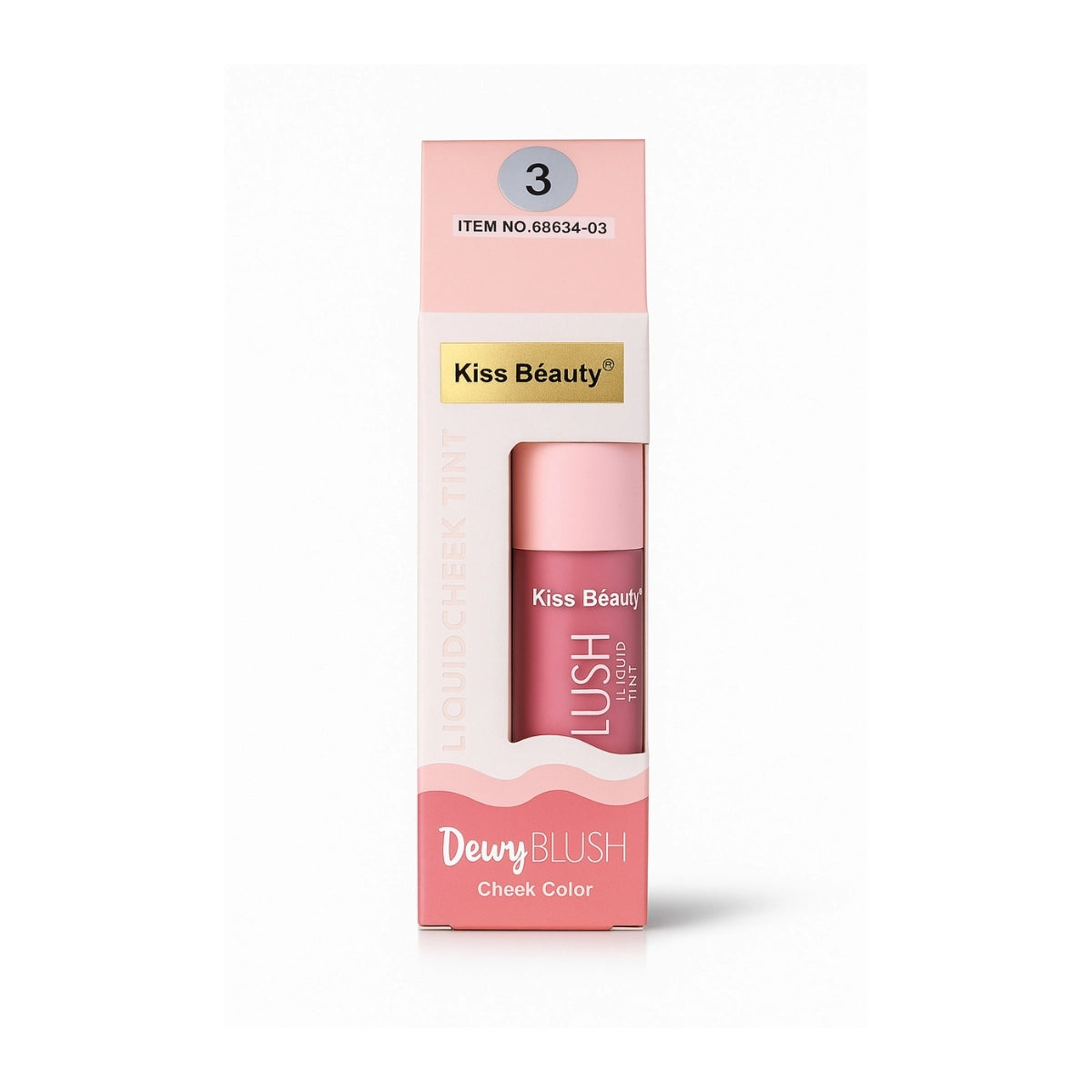 Kiss Beauty Dewy Cheek Color Blush Tint for a natural, rosy glow.