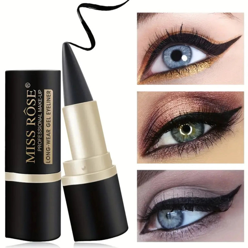Miss Rose Gel Eyeliner Kajal Stick waterproof smudge proof black kajal liner