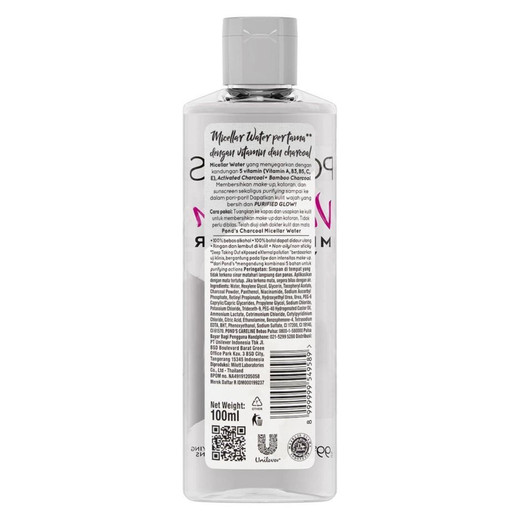Pond’s D-Toxx Charcoal Micellar Water – Deep Detox Cleanser for Clear Skin in Pakistan