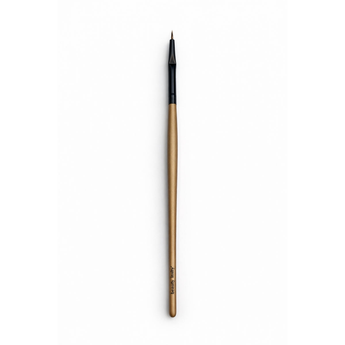 Precision lip brush for lipstick and lip liner application