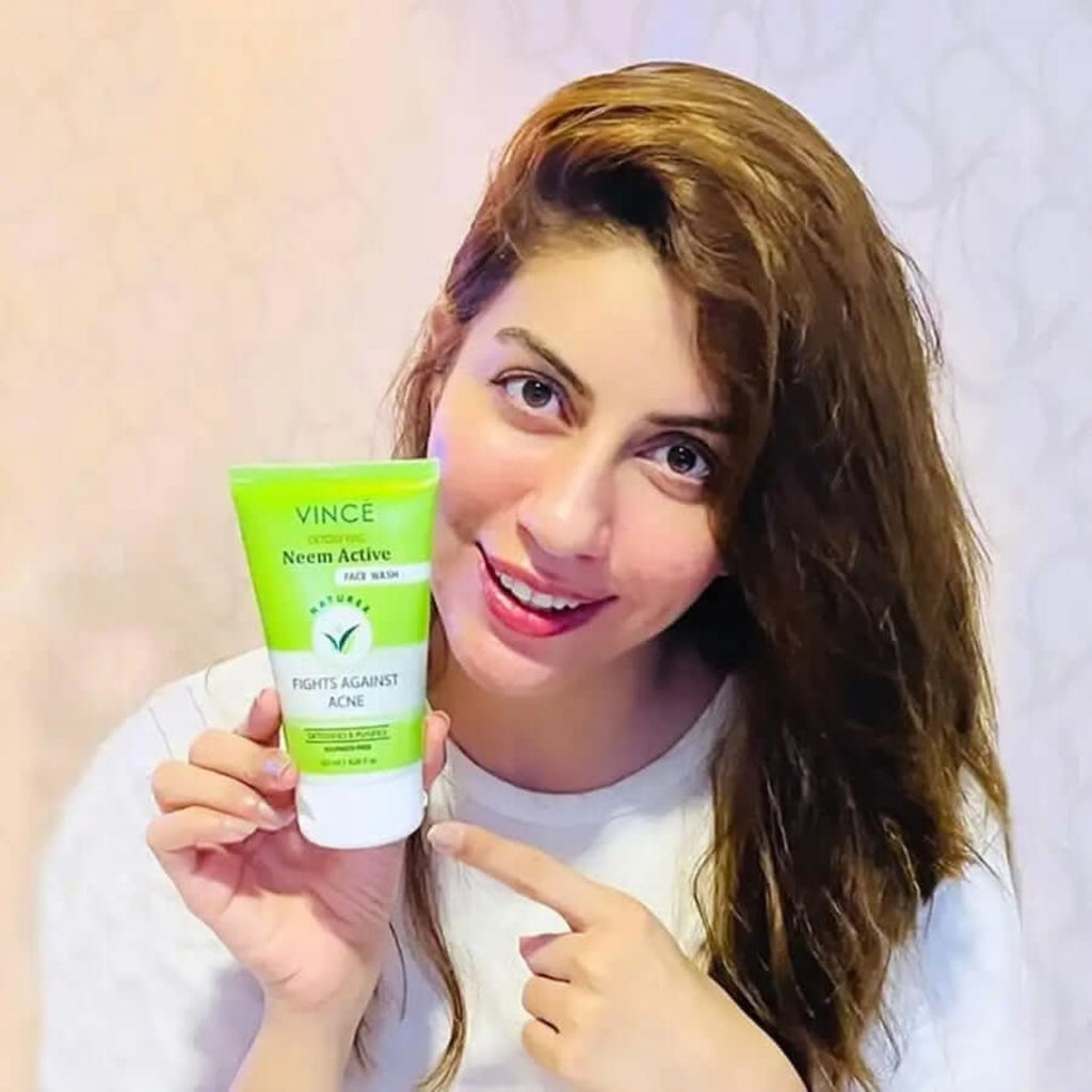 Vince Detoxifying Neem Active Face Wash 120 ml – Deep Cleansing Acne Reduction