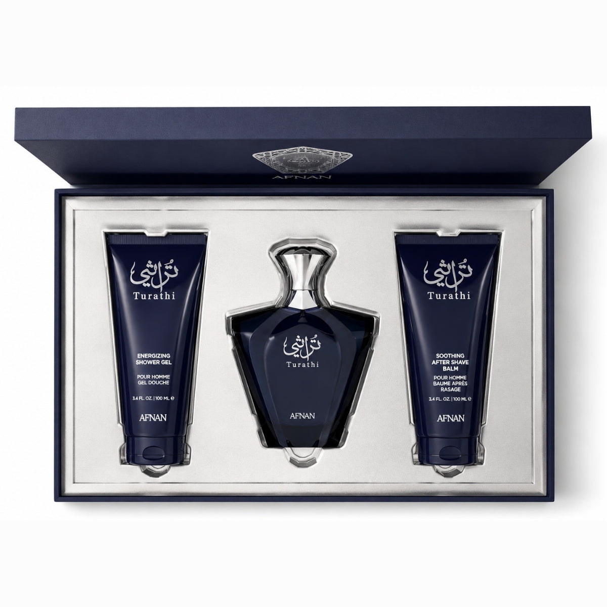 Afnan Turathi Blue Gift Set For Men EDP 90ml
