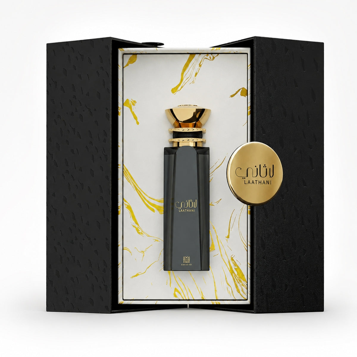 Original Ahmed Al Maghribi Laathani EDP Perfume Bottle in Pakistan inside packaging best selling trending