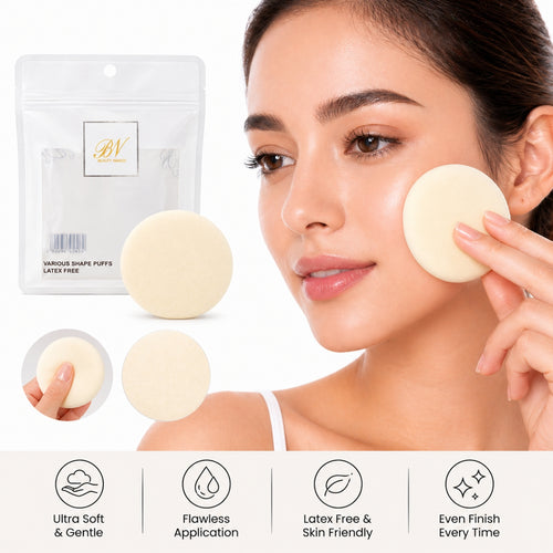 beauty nakeed makeup puff round oval foundation sponge