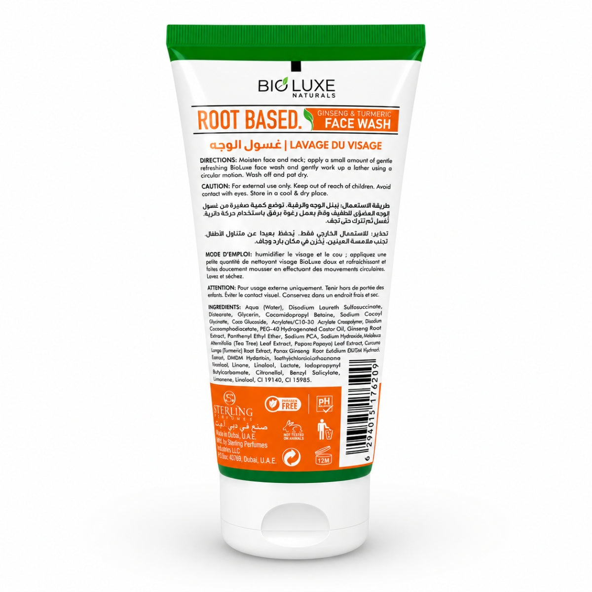 Bio Luxe Root Based Face Wash 150ml Natural Root Extract Face Wash Pakistan back
