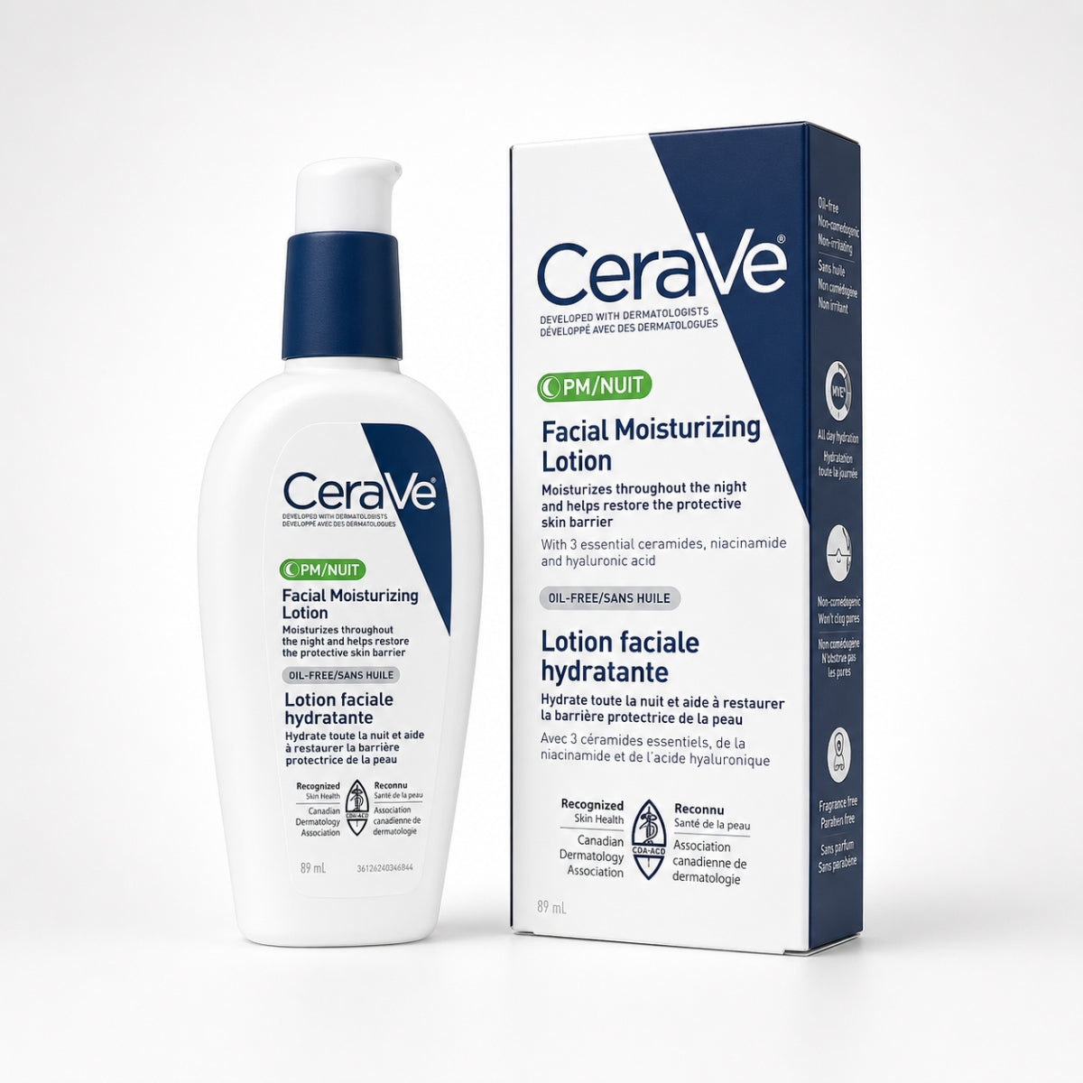 Original CeraVe PM Facial Moisturizing Lotion 89ml for oily acne prone skin in Pakistan