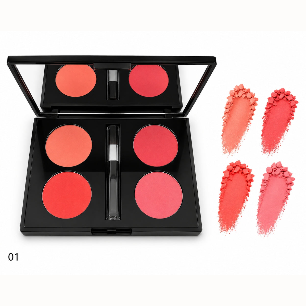 Christine Blush On 4 Color Kit Shade 01 blendable cheek blush palette in Pakistan shade 1