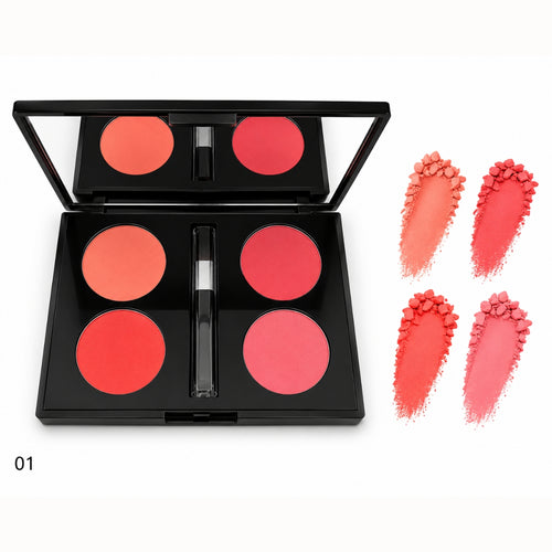 Christine Blush On 4 Color Kit Shade 01 blendable cheek blush palette in Pakistan shade 1