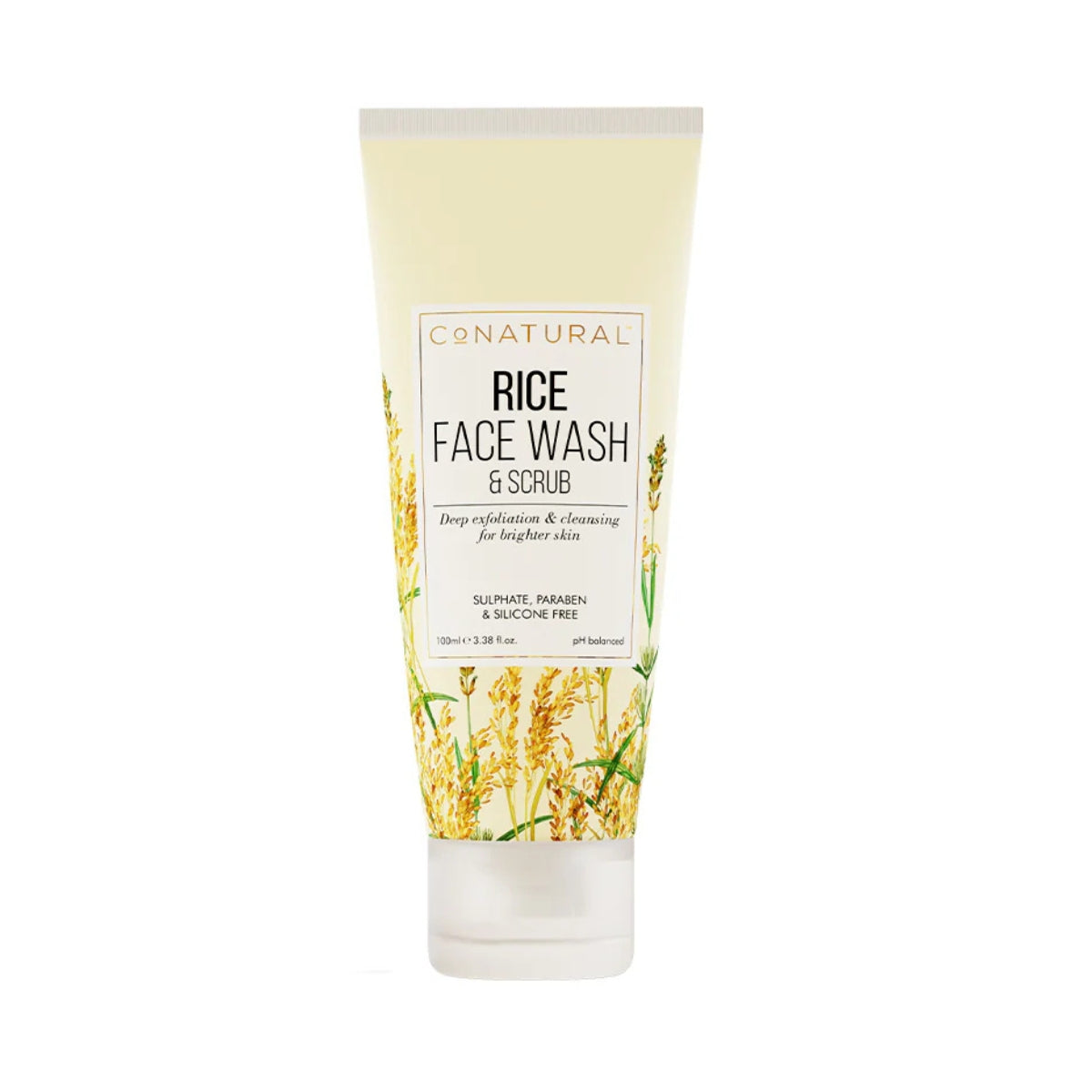 Conatural Rice Face Wash and Scrub for glowing skin gentle exfoliating cleanser Pakistan