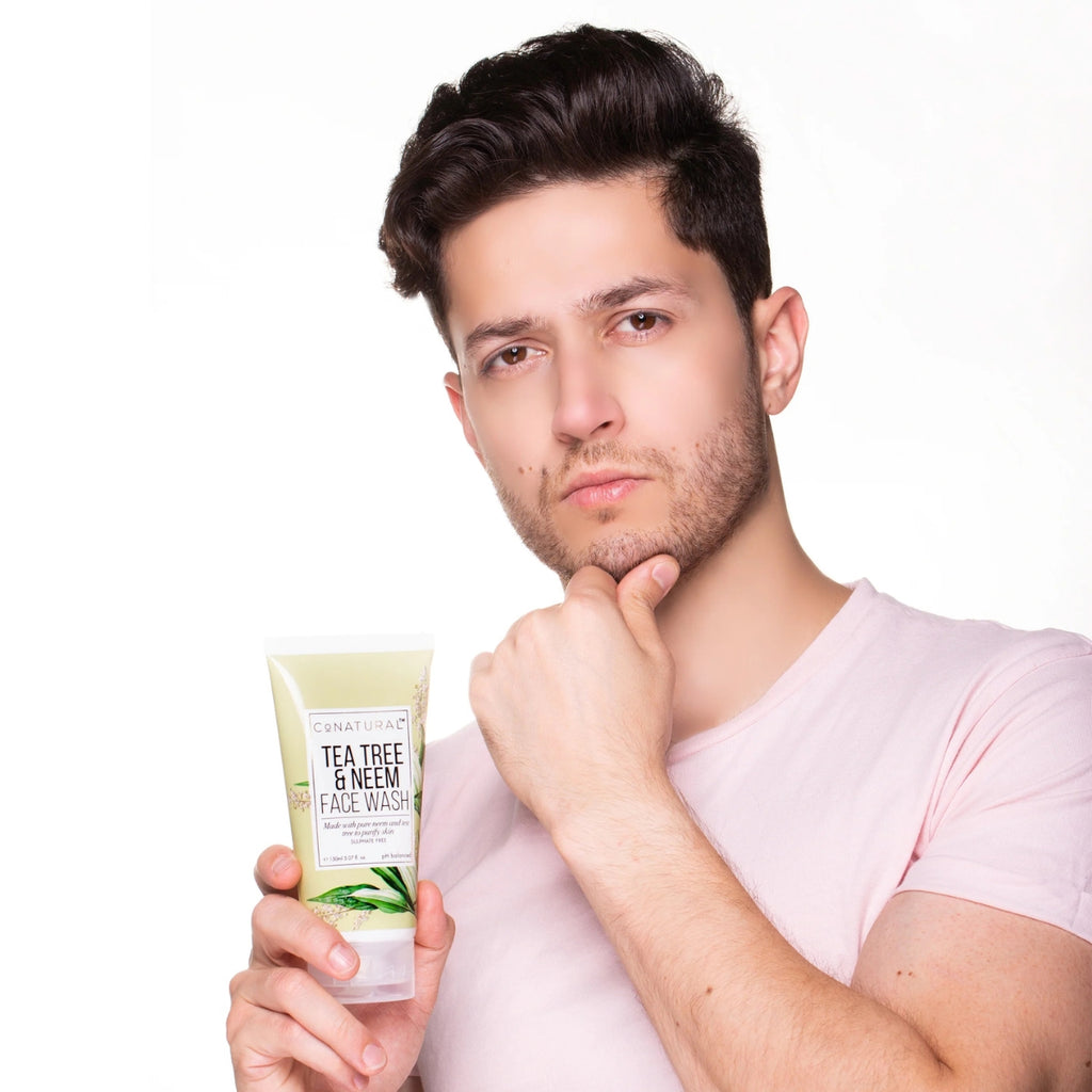 Conatural Tea Tree Neem Face Wash acne cleanser for oily skin gentle daily face wash Pakistan