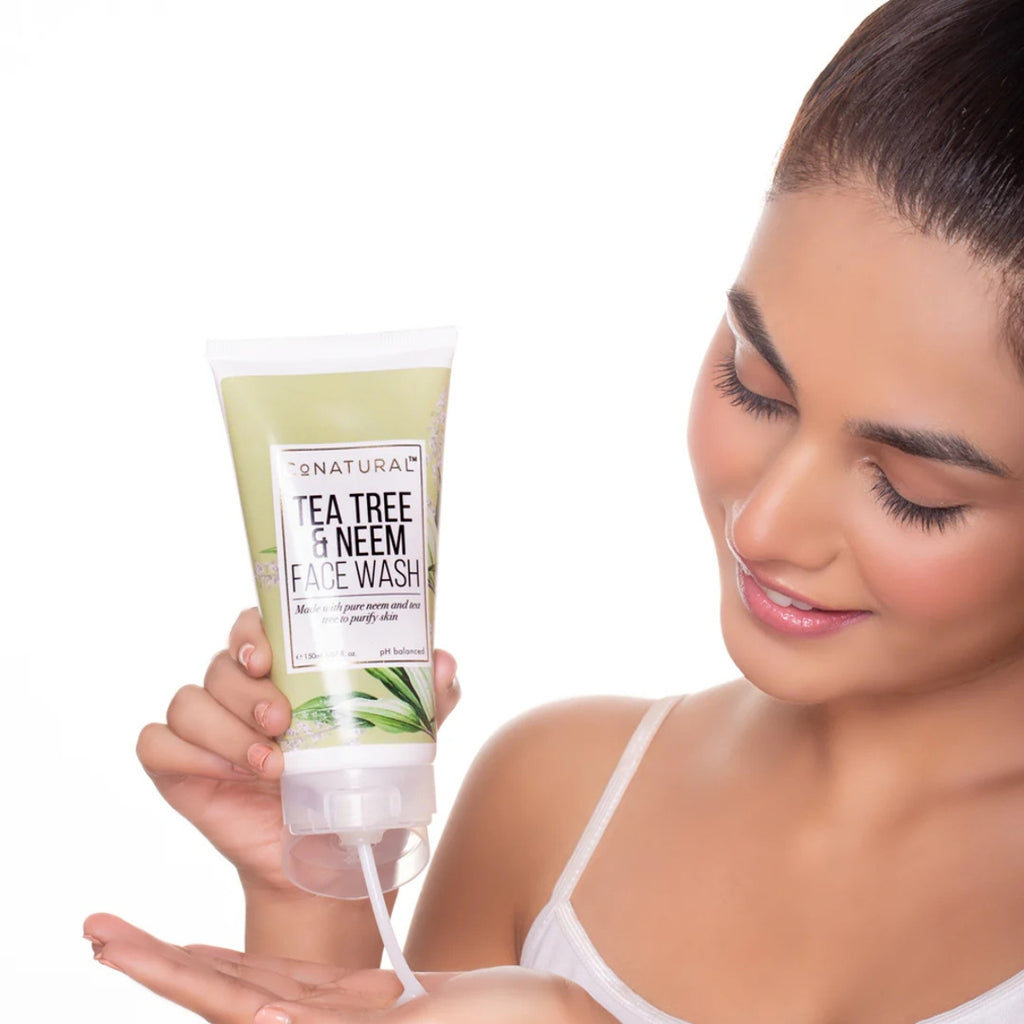Conatural Tea Tree Neem Face Wash acne cleanser for oily skin gentle daily face wash Pakistan