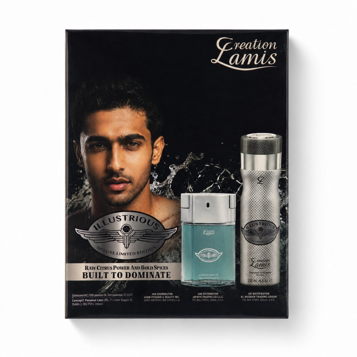 creation lamis illustrious men perfume gift set for wedding groom