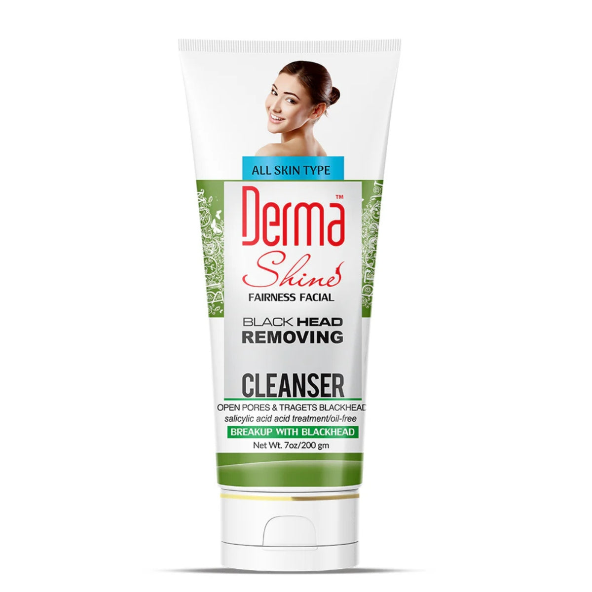 Derma Shine Blackhead Removing Cleanser 200gm– Deep Cleansing & Blackhead Remover in Pakistan
