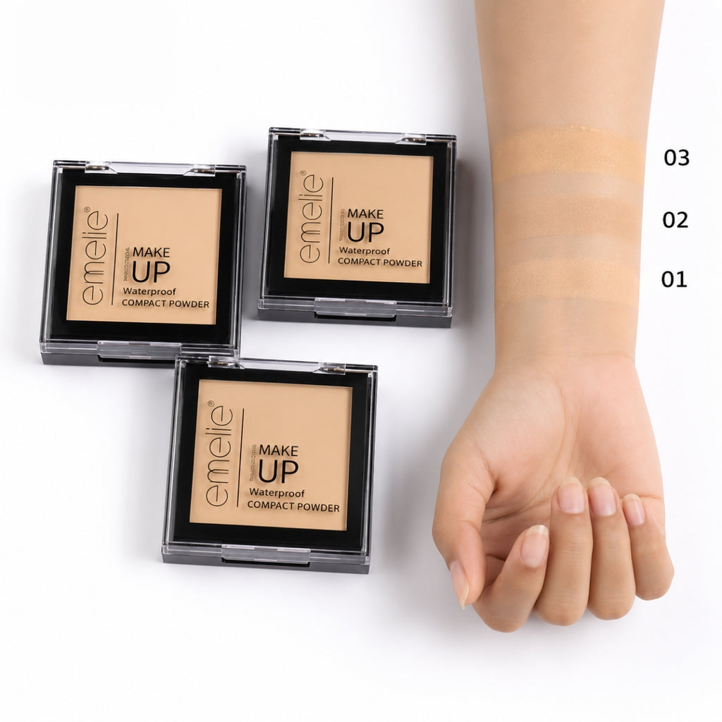 Emelie Professional Make Up Waterproof Compact Powder original price in pakistan karachi lahore islamabad multan faisalabad sukkur near me
