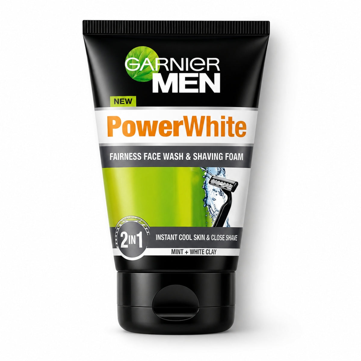 Garnier Men Power White 2 In 1 Face Wash shaving foam Pakistan
