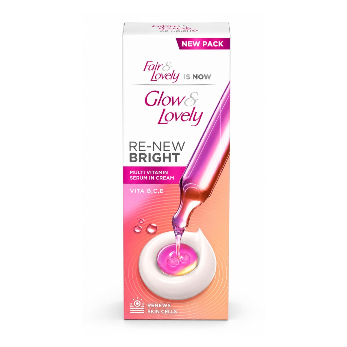 Glow and Lovely Renew Bright Cream 80g multivitamin face cream Pakistan