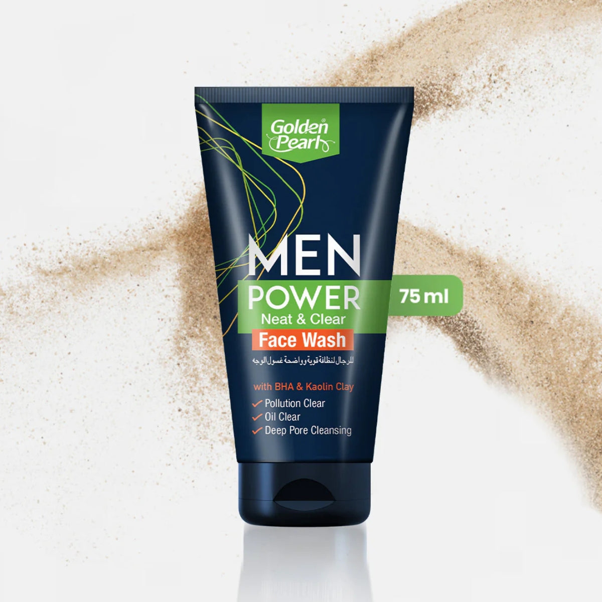 Golden Pearl Power Neat & Clear Face Wash 75ml – Deep Cleansing Daily Men’s Face Wash in Pakistan