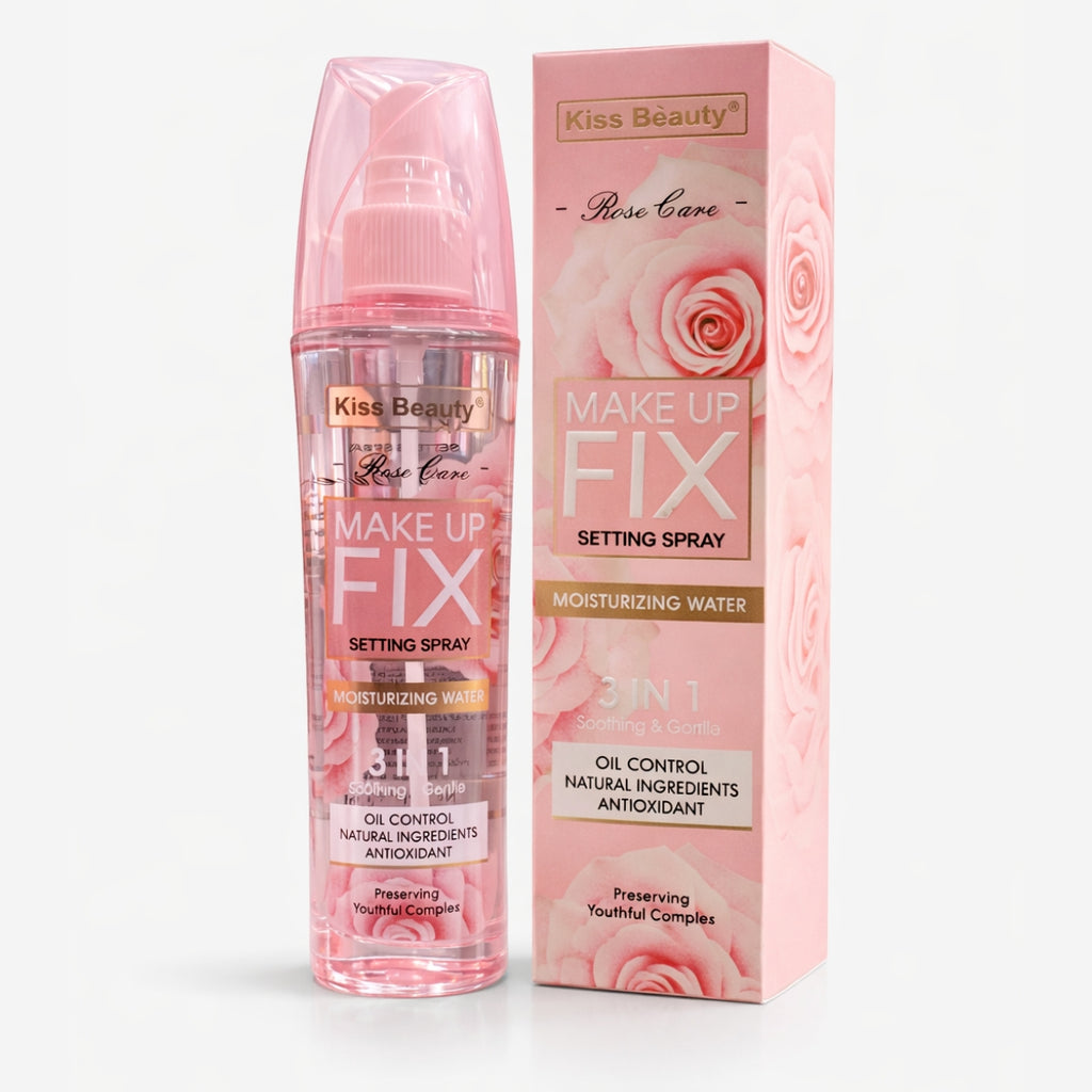 Kiss Beauty rose makeup fix setting spray hydrating face mist