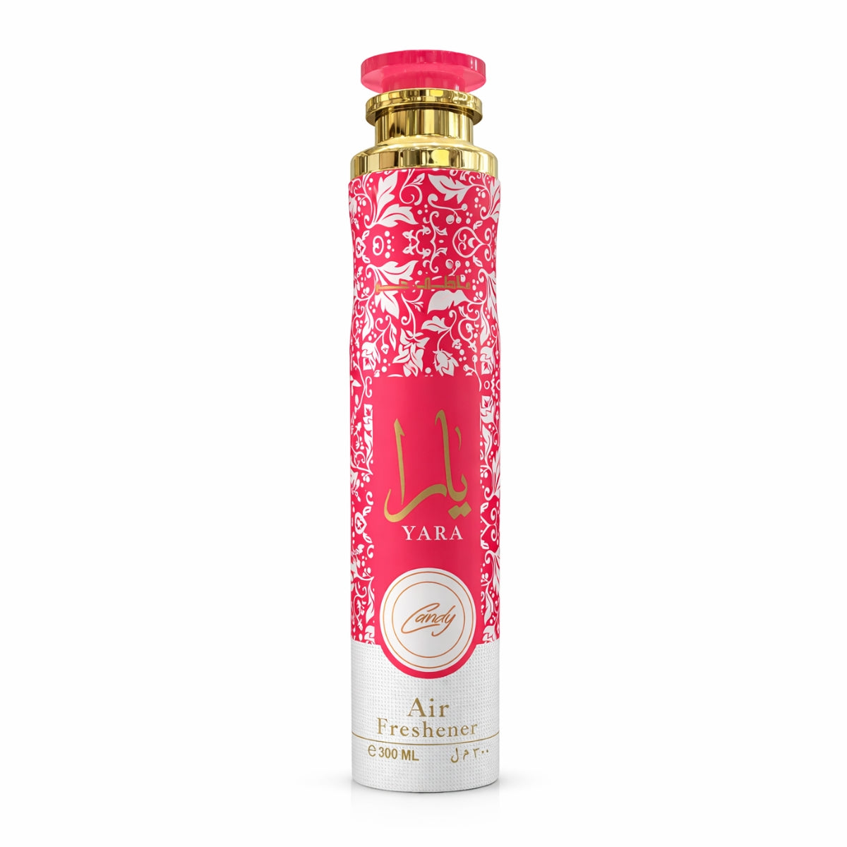 Lattafa Yara Candy Air Freshener 300ml sweet fruity vanilla room and car fragrance spray