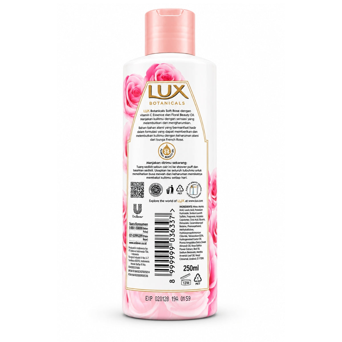 Lux Botanicals Soft Skin Soft Rose Body Wash 250ml Original Body Wash Pakistan