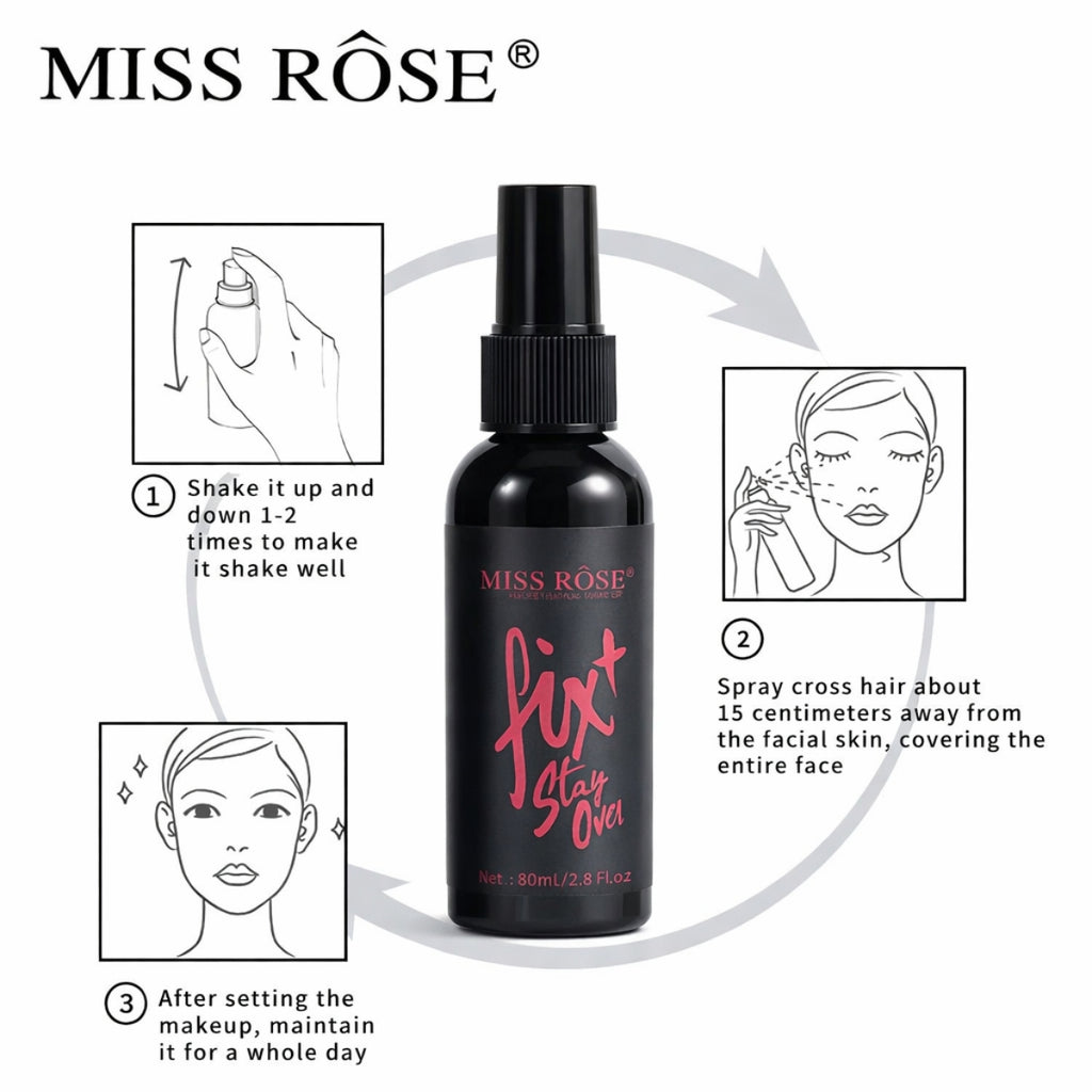Miss Rose Fix + Stay Over Makeup Fixer for Long-Lasting Hold in Pakistan