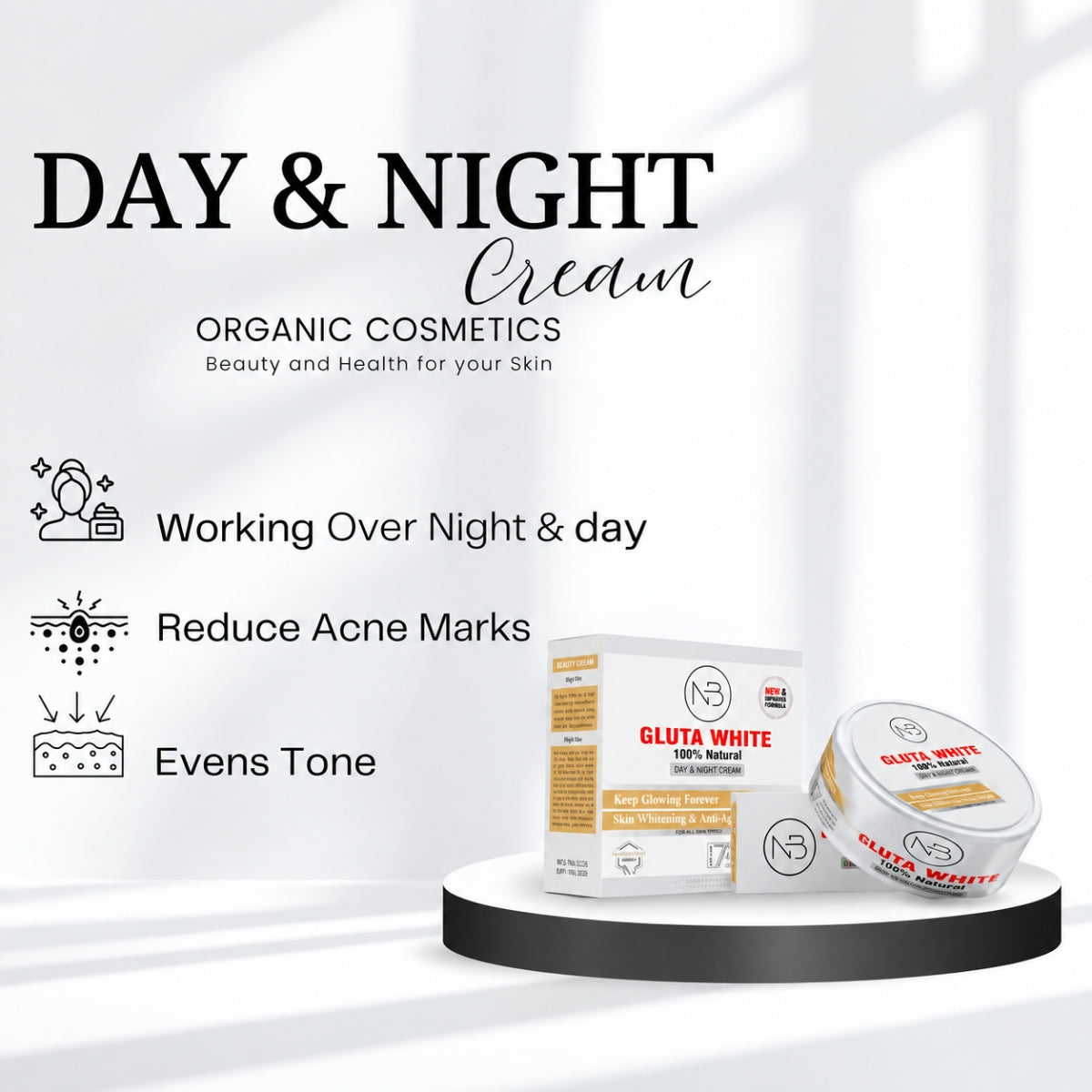 Naturals Beauty Gluta White Day & Night Cream