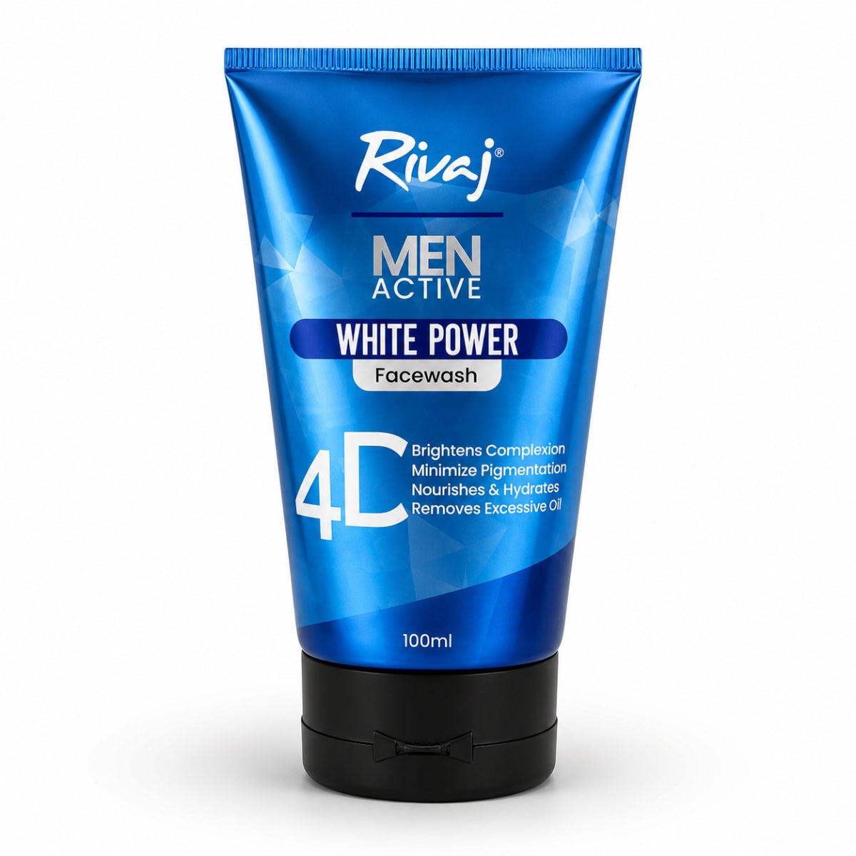Rivaj Men Active White Power Face Wash 100ml deep cleansing charcoal face wash for men in Pakistan