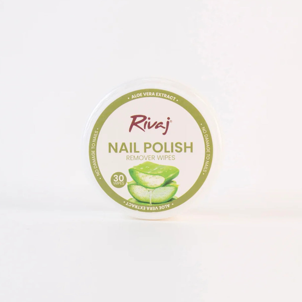 Rivaj Nail Polish Remover Wipes Aloe Vera Extract – 30 Nail Remover Wipes