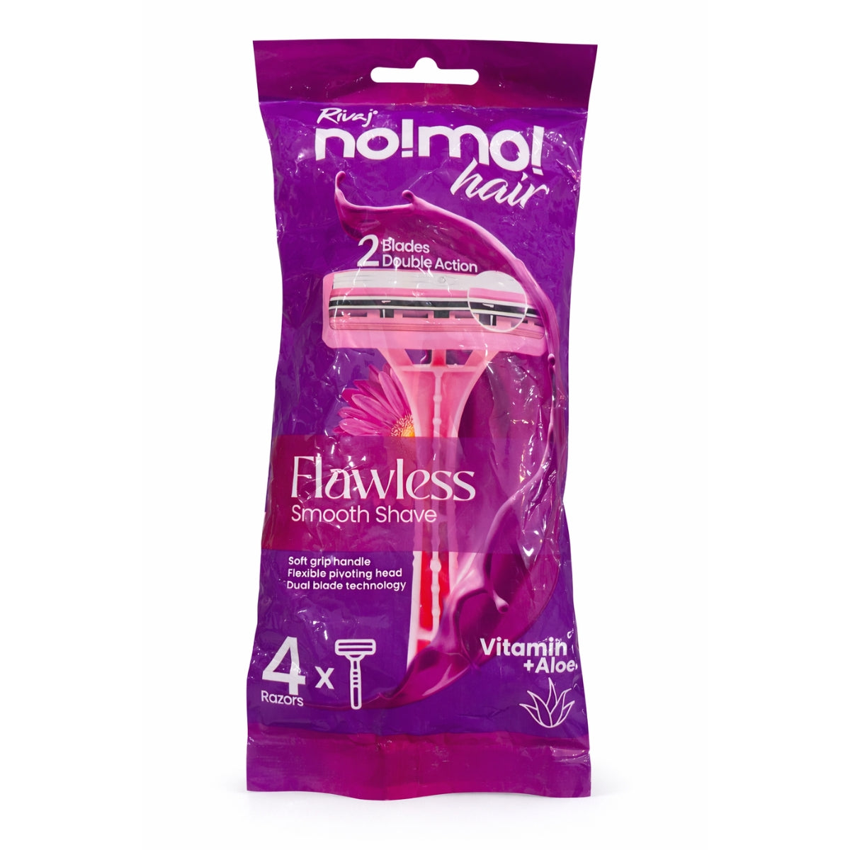 Rivaj Flawless Smooth Shave Razor – Women Body Shaving Razor Pack of 4