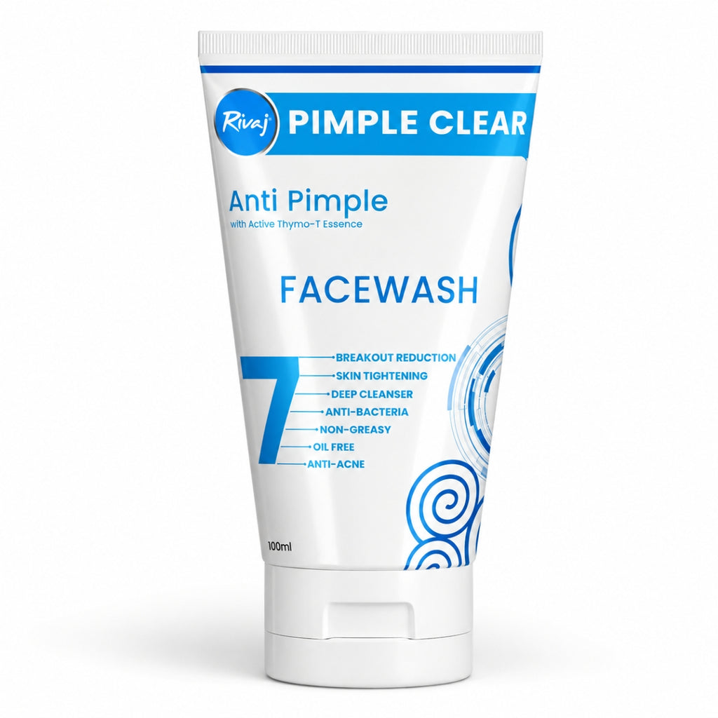 Rivaj Pimples Clear Face Wash 100ml anti acne oil control face wash for oily skin in Pakistan