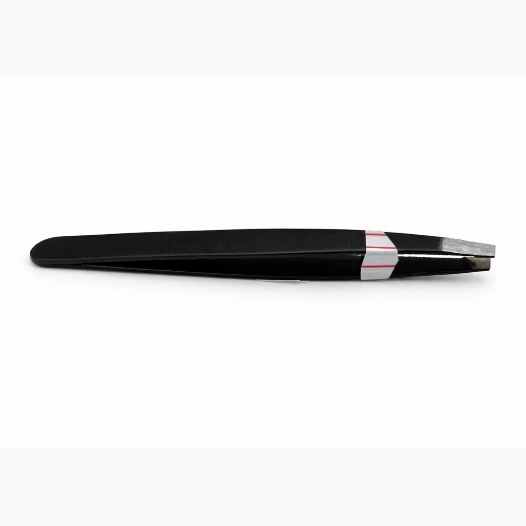 Slant tip tweezer stainless steel eyebrow plucker for precise hair removal at home