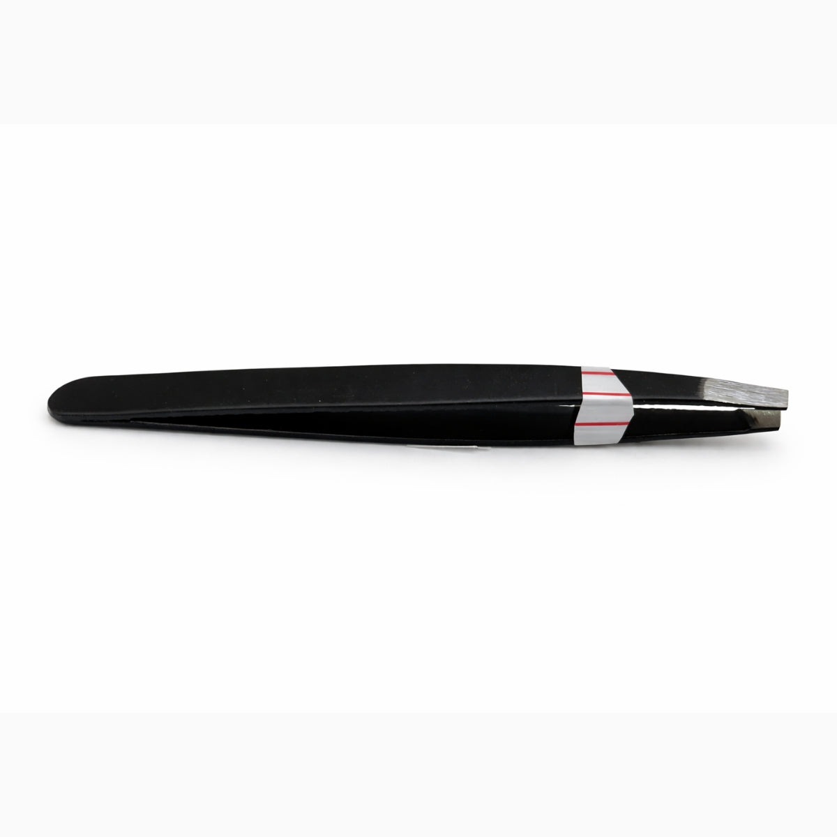 Slant tip tweezer stainless steel eyebrow plucker for precise hair removal at home