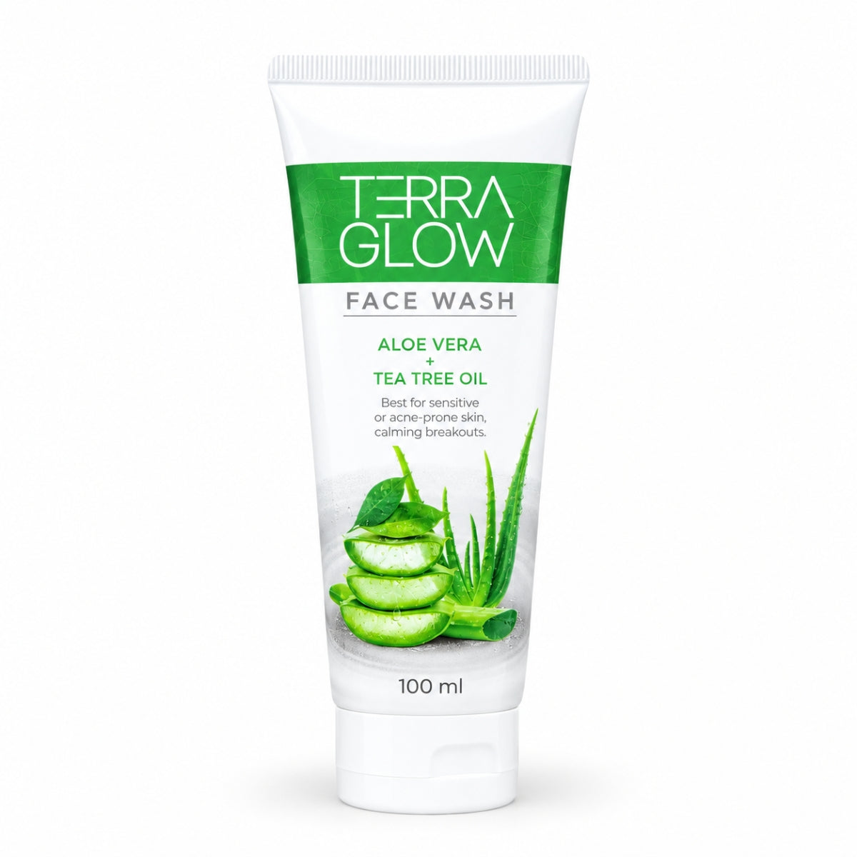 Terra Glow aloe vera+ tea tree oil  Face Wash for sensitive acne prone Winter Skin price in pakistan near me original karachi lahore islamabad peshawar sukkur multan gujranwala hyderabad cheap budget friendly