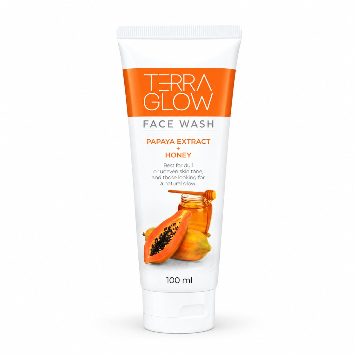 Terra Glow Papaya and Honey Face Wash for Dull Dry Winter uneven glow  Skin price in pakistan near me original karachi lahore islamabad peshawar sukkur multan gujranwala hyderabad cheap budget friendly