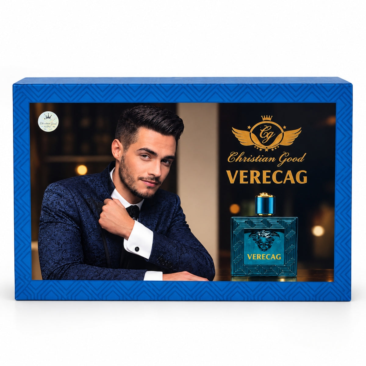 Verecag 5 piece fragrance gift set for men with perfume shower gel body lotion body splash and travel spray