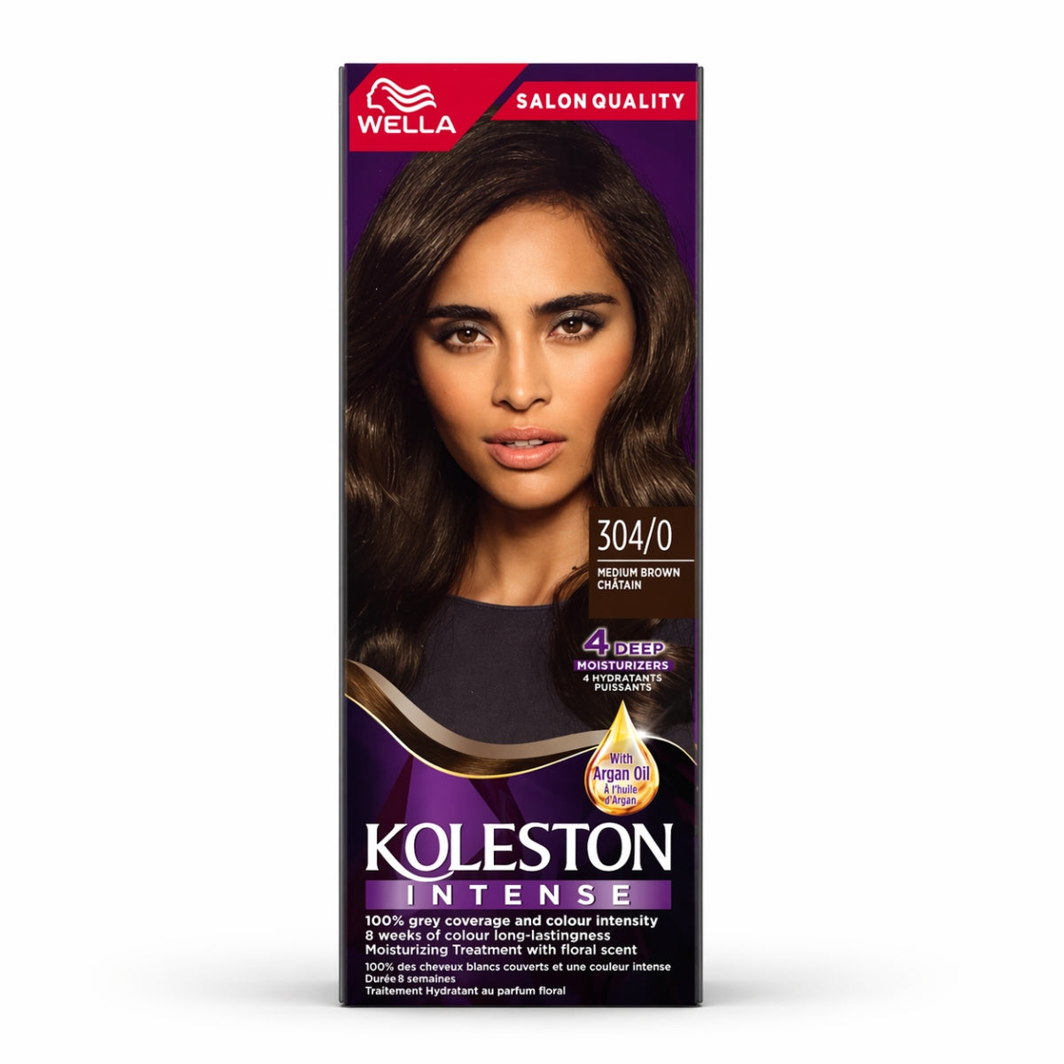 Wella Koleston Intense Hair Color 304/0 Medium Brown – vibrant long-lasting color