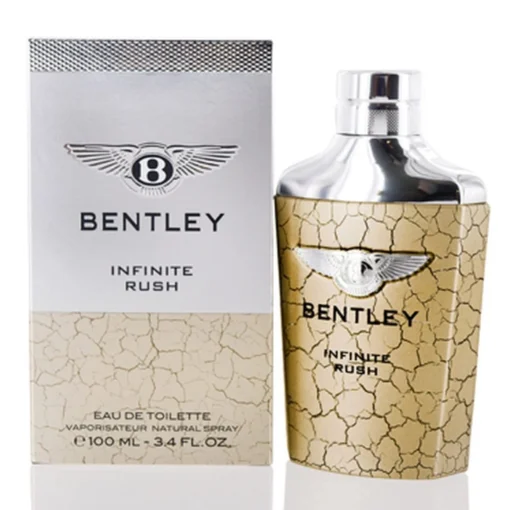 Bentley Infinite Rush – Bold fresh spicy fragrance for men with pink pepper, vetiver, and cedarwood.