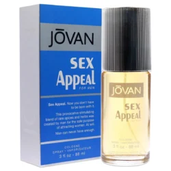 Jovan Sex Appeal Men, featuring a bottle of seductive fragrance for men