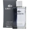 Lacoste Pour Homme Eau de Toilette, featuring a bottle of masculine fragrance for men