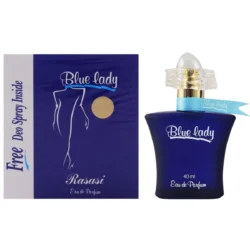 Rasasi Blue Lady Perfume Bottle - Elegant Floral Fragrance