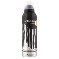 Rasasi Relations Men Deodorant Spray - A bold and energetic fragrance for men.