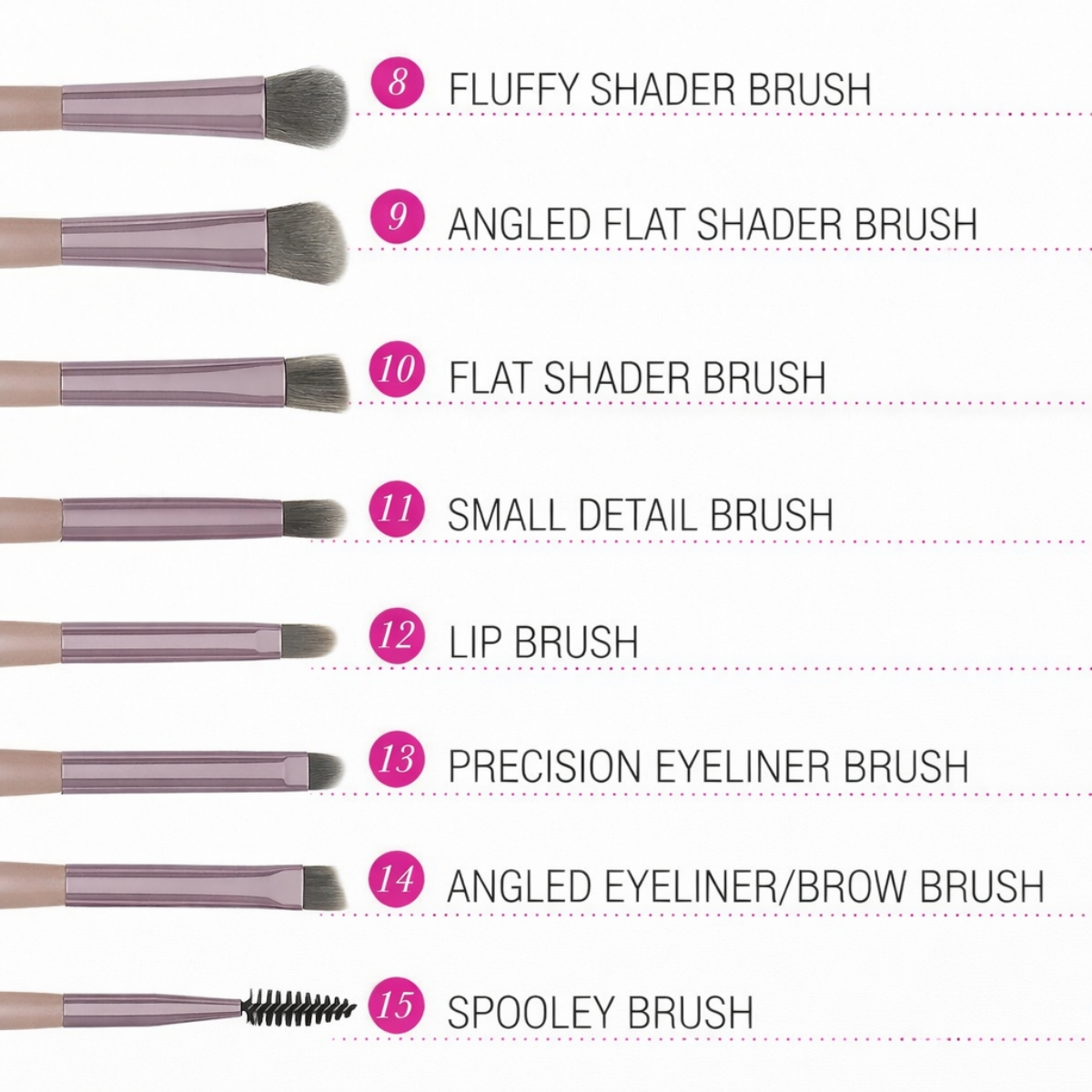 BH Cosmetics Lavish Elegance 15 Piece Brush Set original professional makeup brushes Pakistan