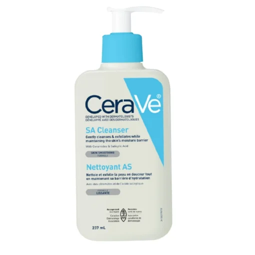 CeraVe SA Cleanser for bumpy, rough skin and gentle exfoliation