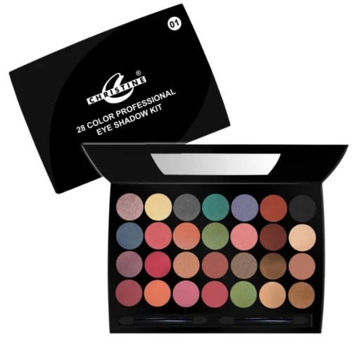 Christine 28 Color Eye Shadow - A versatile eyeshadow palette.